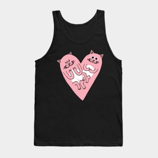 Cat heart Tank Top